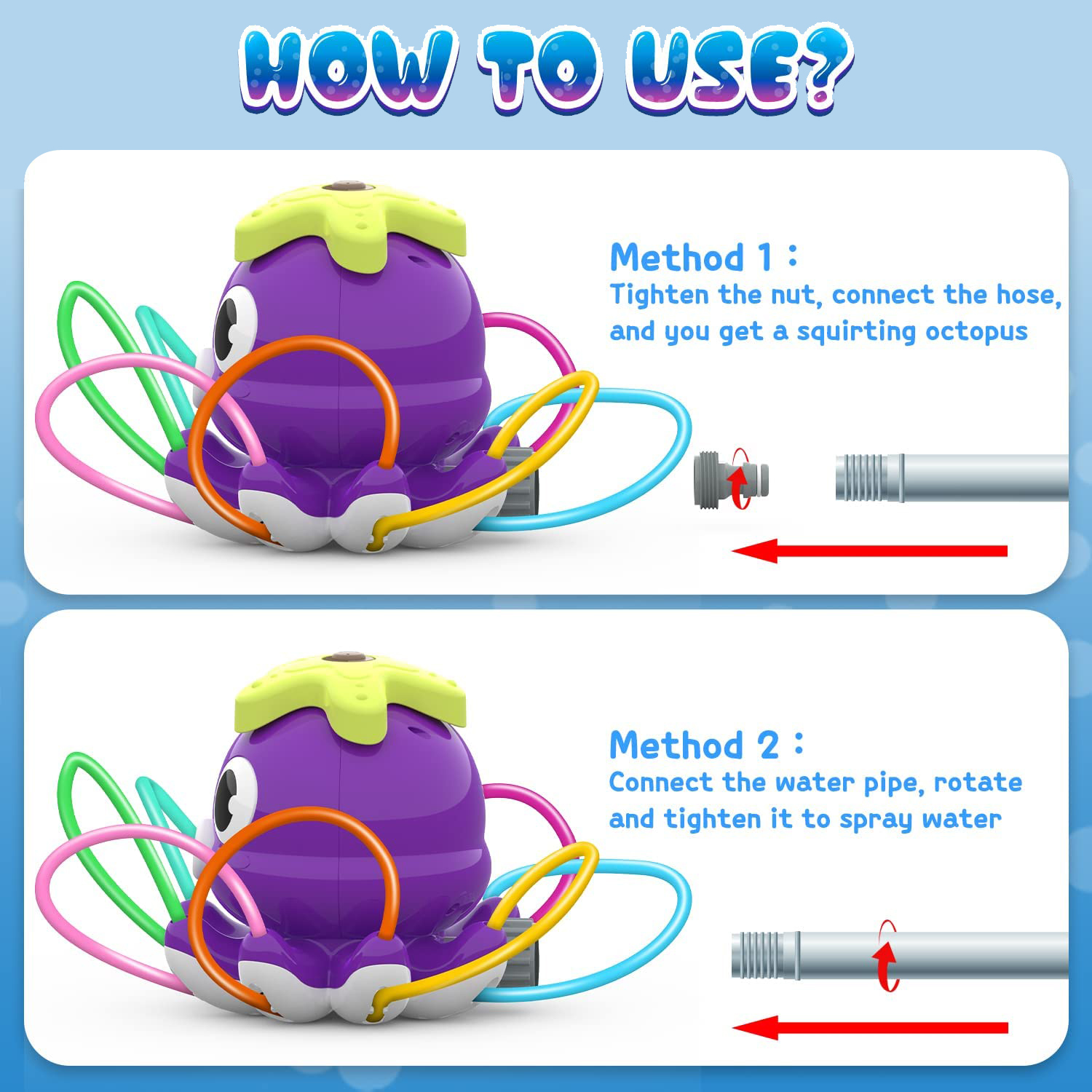 Octopus Sprinkler Water Spray  - Kids Yard Toys บทวิจารณ์และราคา