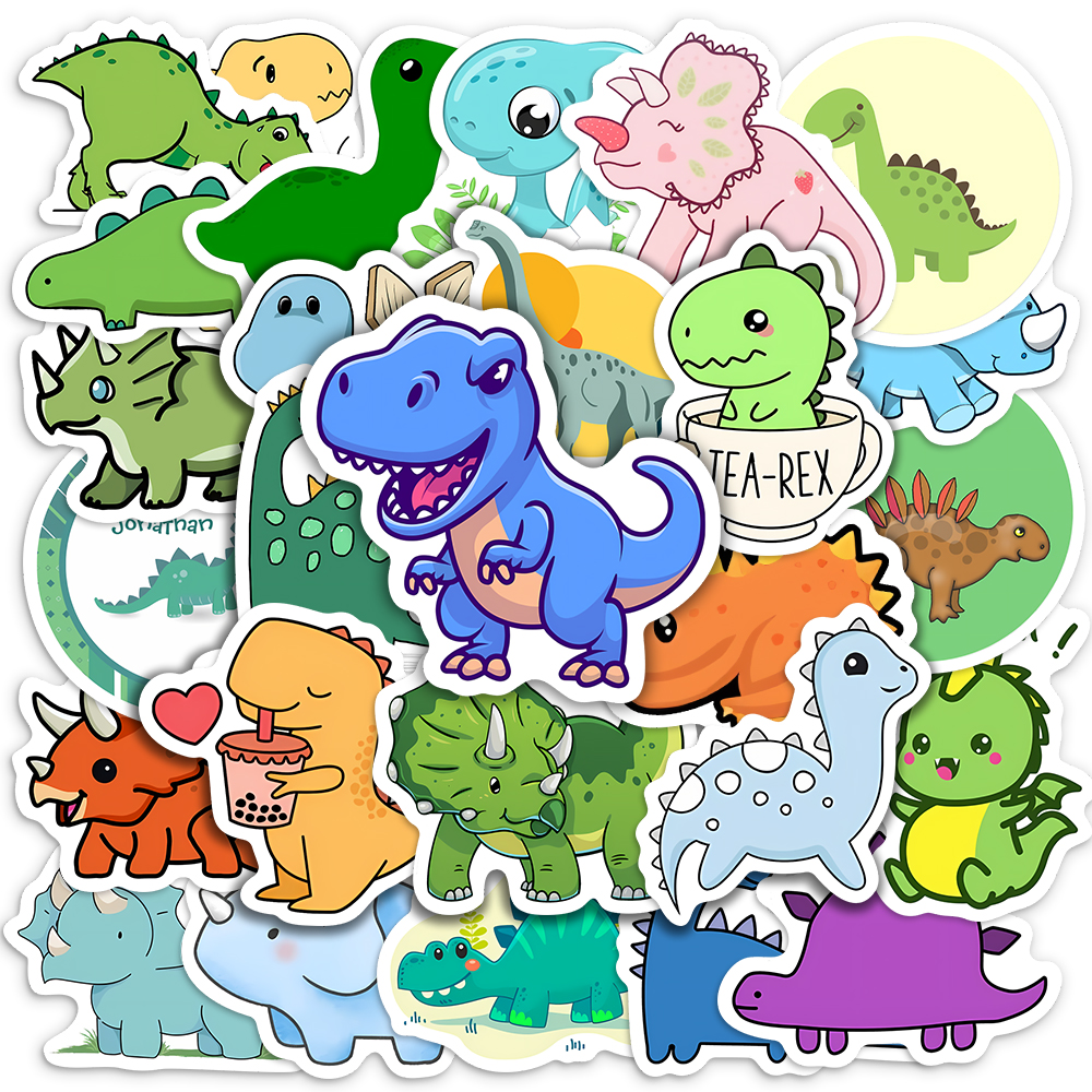 Cute Lovely dinosaur Stickers  - Kids Toys Laptop บทวิจารณ์และราคา