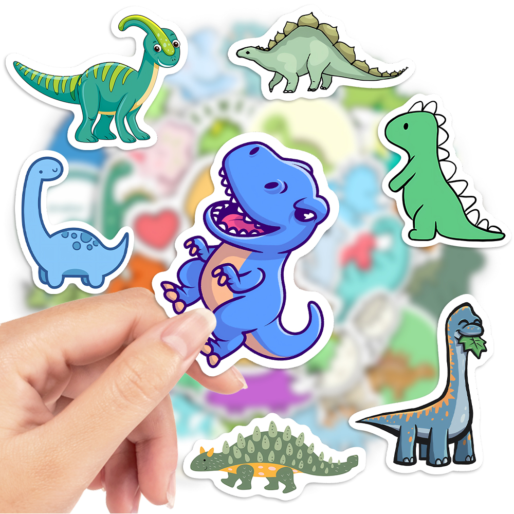 Cute Lovely dinosaur Stickers  - Kids Toys Laptop บทวิจารณ์และราคา