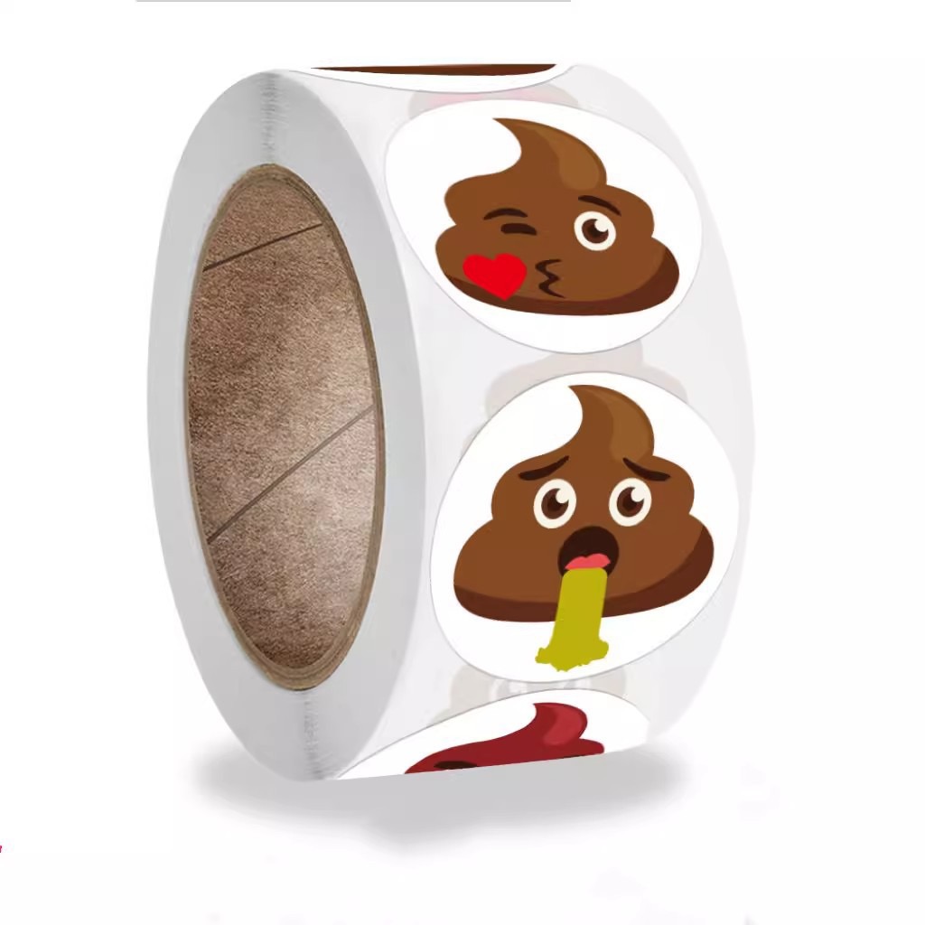 100-500pcs Funny Poop Cartoon  - Kids Toys Laptop บทวิจารณ์และราคา