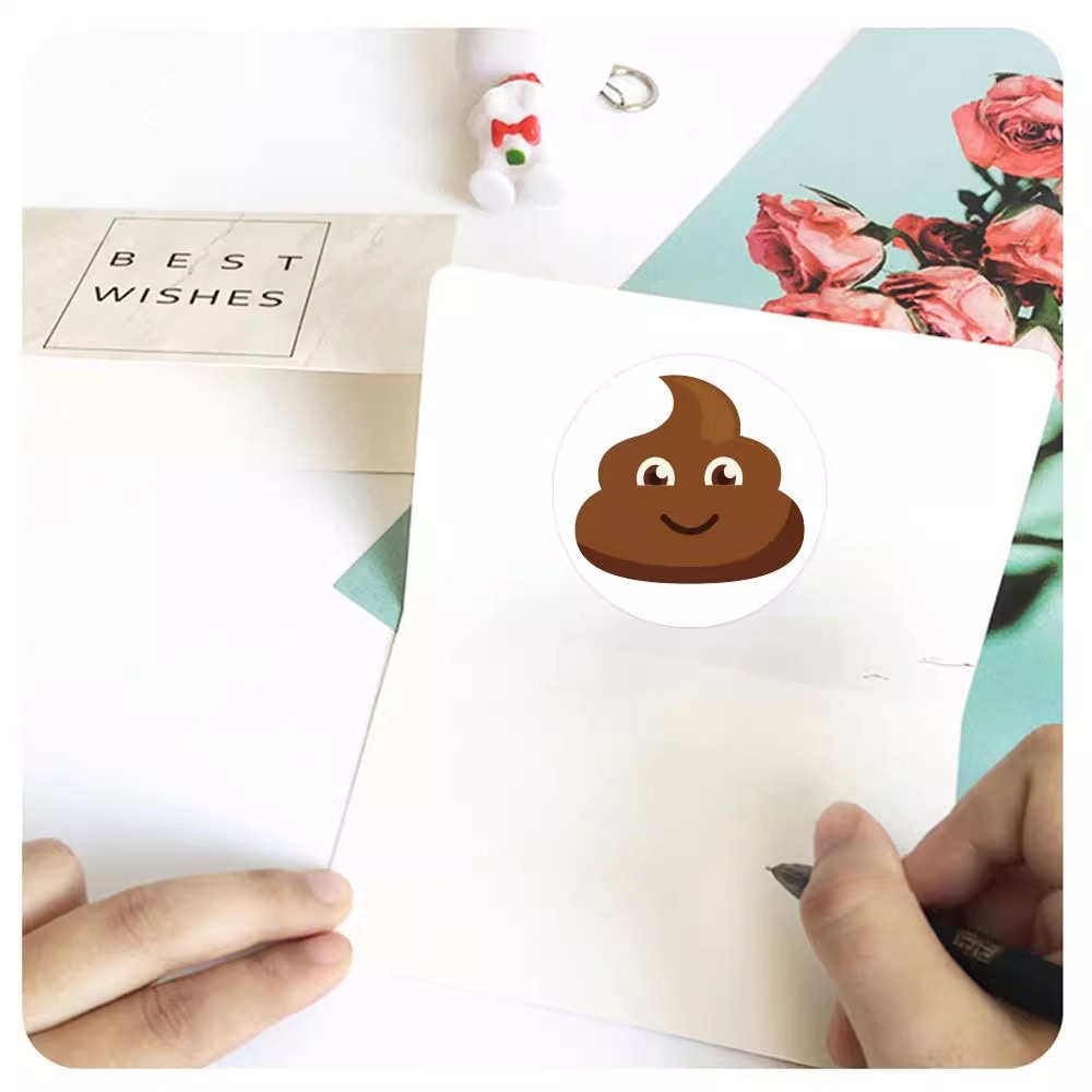 100-500pcs Funny Poop Cartoon  - Kids Toys Laptop บทวิจารณ์และราคา