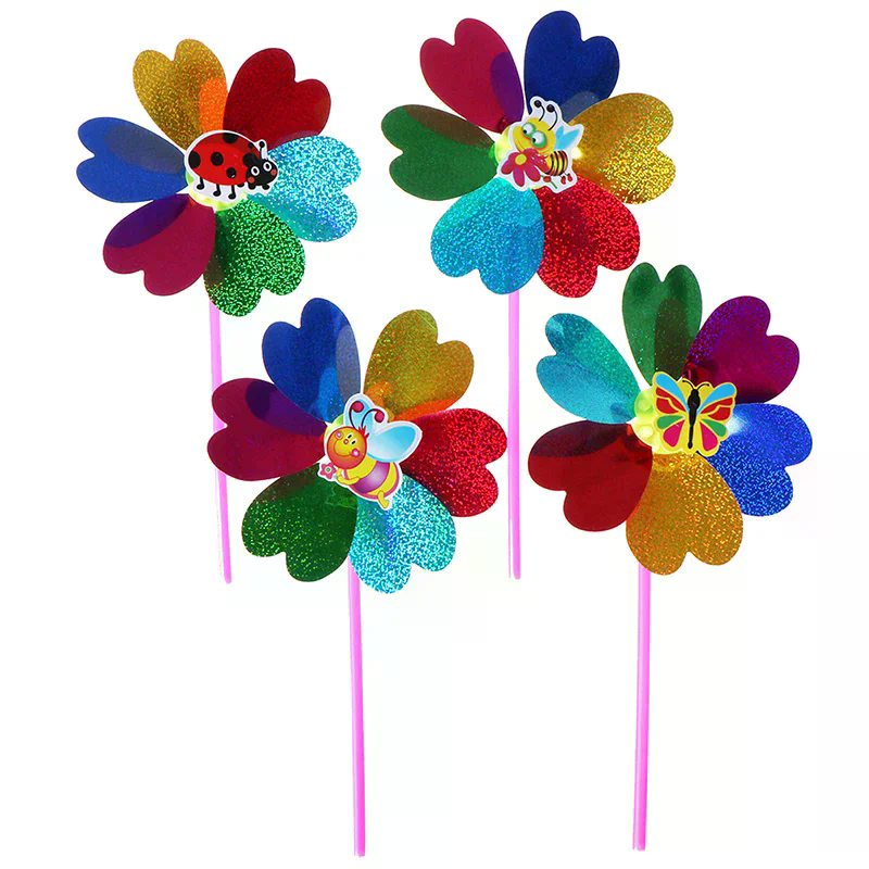 Colorful Sequins Windmill Wind - Kids Yard Toys บทวิจารณ์และราคา