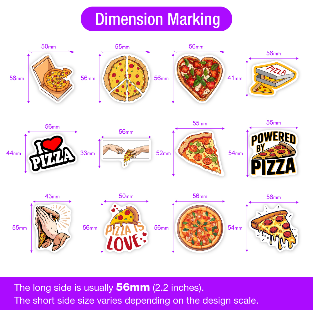 10/30/60Pcs Cute Pizza Toy Sti - Kids Toys Laptop บทวิจารณ์และราคา