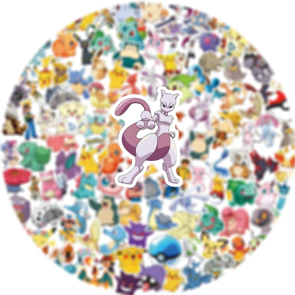 50/100pcs Pokemon Anime Sticke - Kids Toys Laptop บทวิจารณ์และราคา