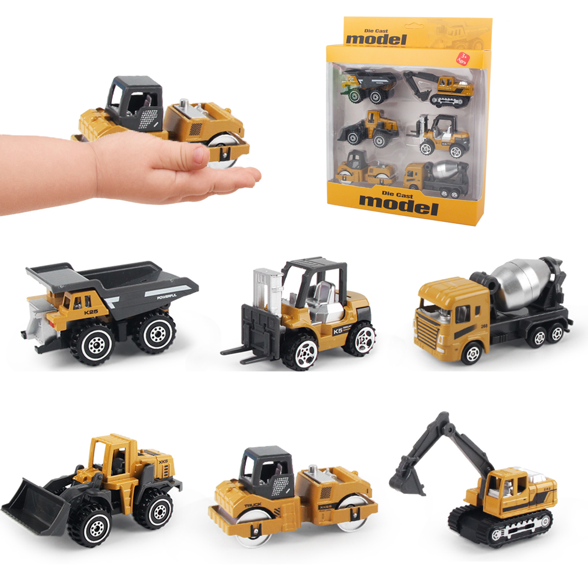 6pcs/set Alloy Engineering Tru - Kids Toys Jcb บทวิจารณ์และราคา