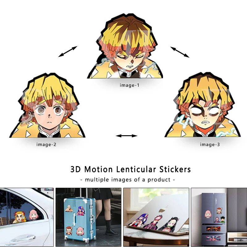 Demon Slaye Zenitsu 3D Lenticu - Kids Toys Laptop บทวิจารณ์และราคา