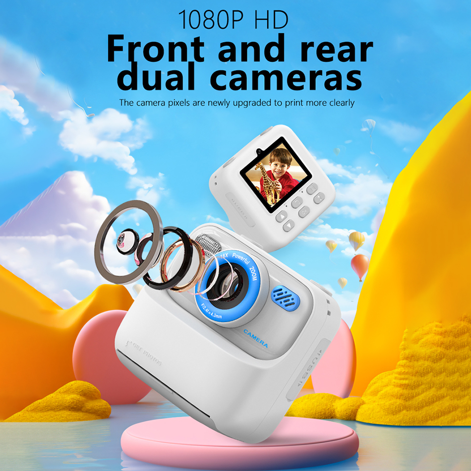 Kids Instant Print Camera 32GB - Kids Toys Videos บทวิจารณ์และราคา