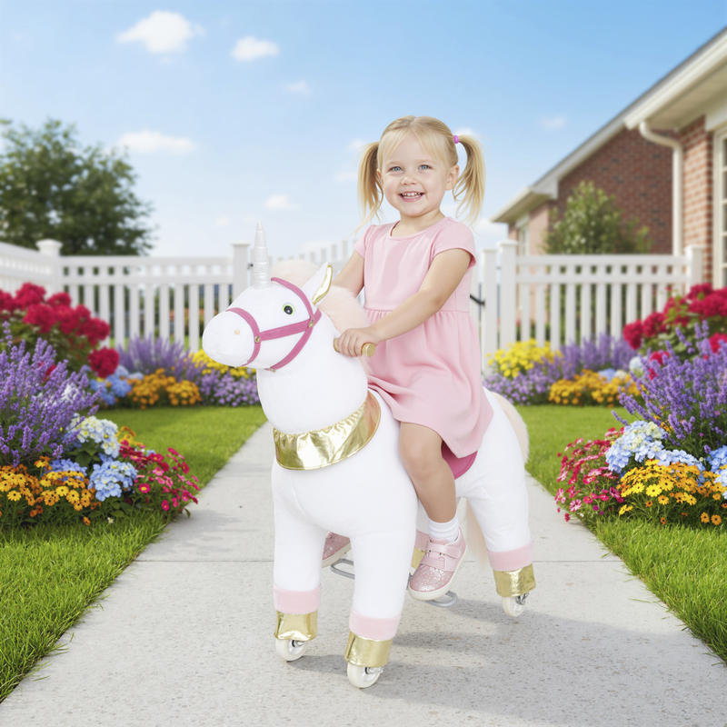 Qaba Ride on Unicorn Toy for K - Kids Toys Horse บทวิจารณ์และราคา