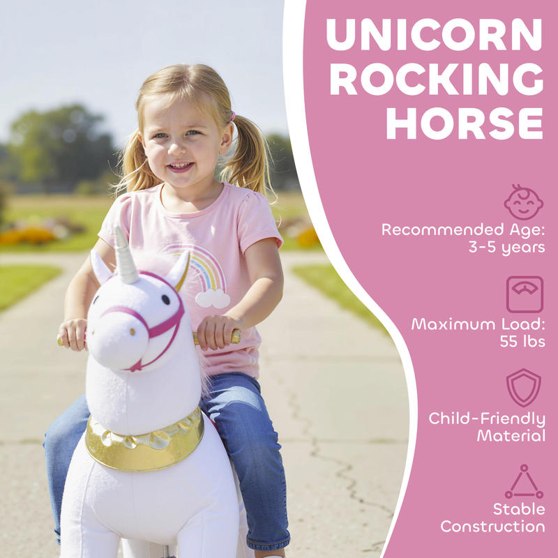 Qaba Ride on Unicorn Toy for K - Kids Toys Horse บทวิจารณ์และราคา