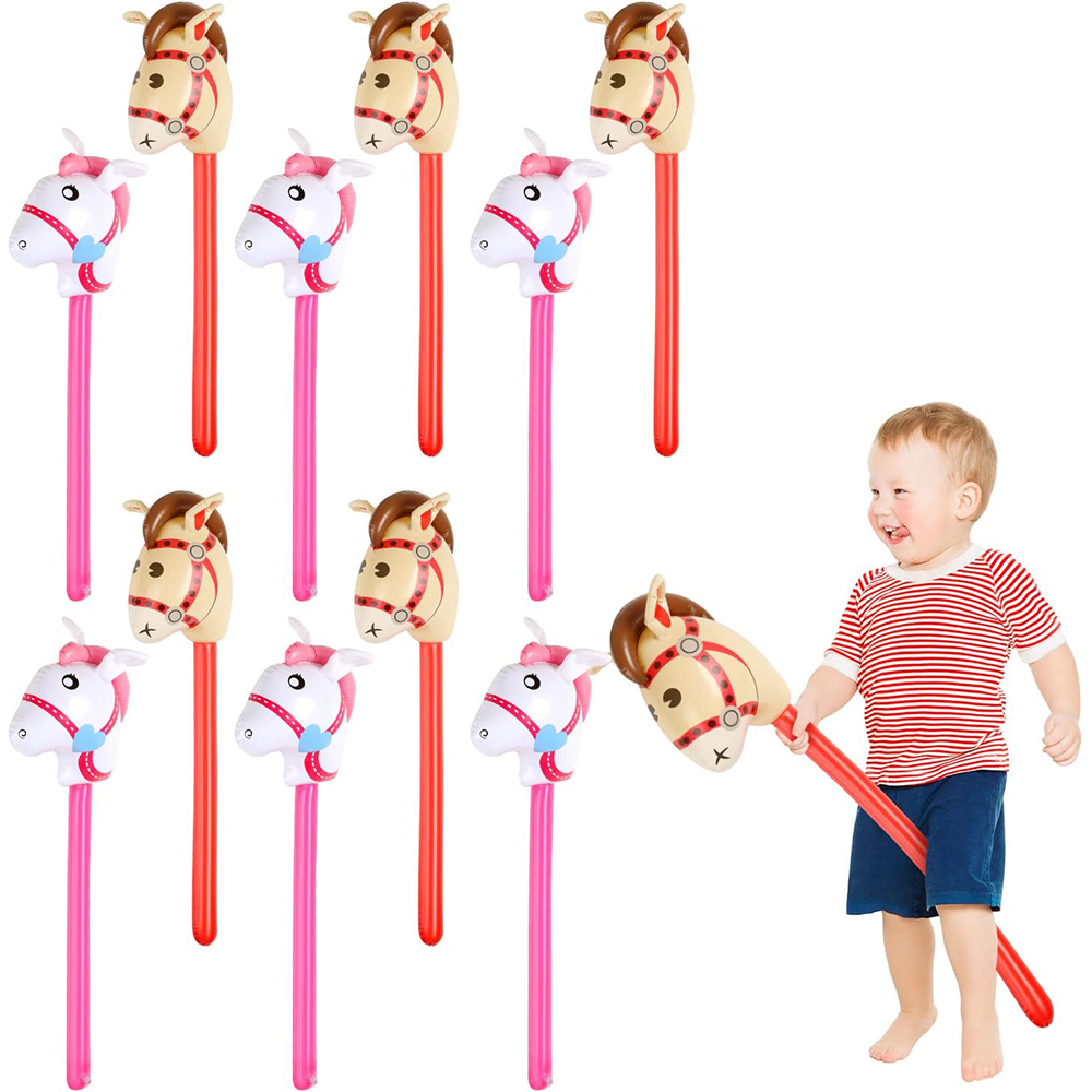 2Pcs Horse Head Stick Balloon  - Kids Toys Horse บทวิจารณ์และราคา