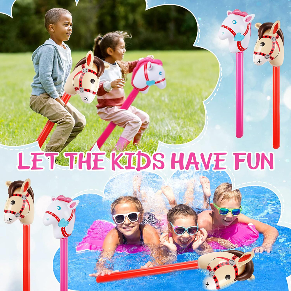 2Pcs Horse Head Stick Balloon  - Kids Toys Horse บทวิจารณ์และราคา