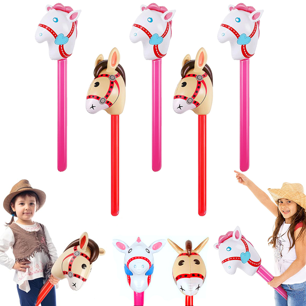 2Pcs Horse Head Stick Balloon  - Kids Toys Horse บทวิจารณ์และราคา