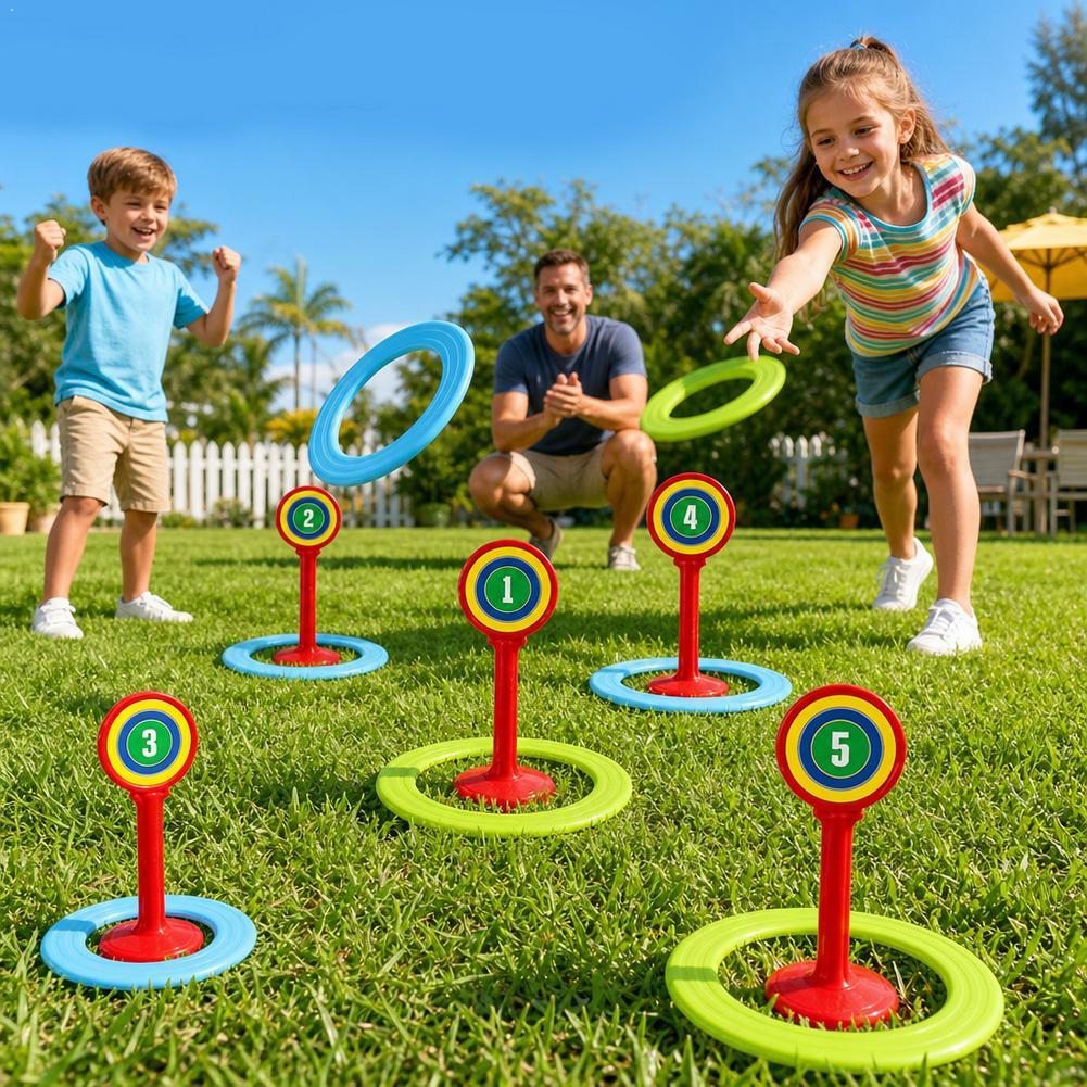 Kids Plastic Ring Toss Game Se - Kids Yard Toys บทวิจารณ์และราคา