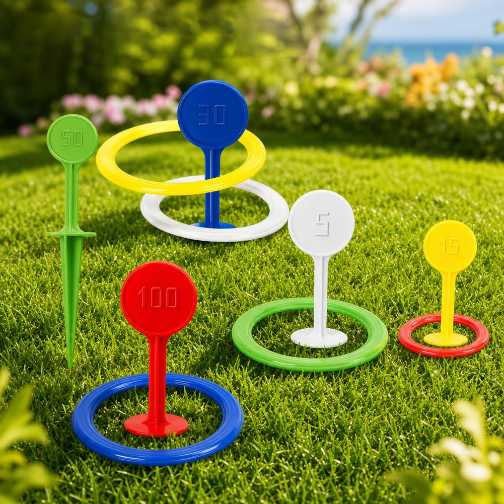 Kids Plastic Ring Toss Game Se - Kids Yard Toys บทวิจารณ์และราคา
