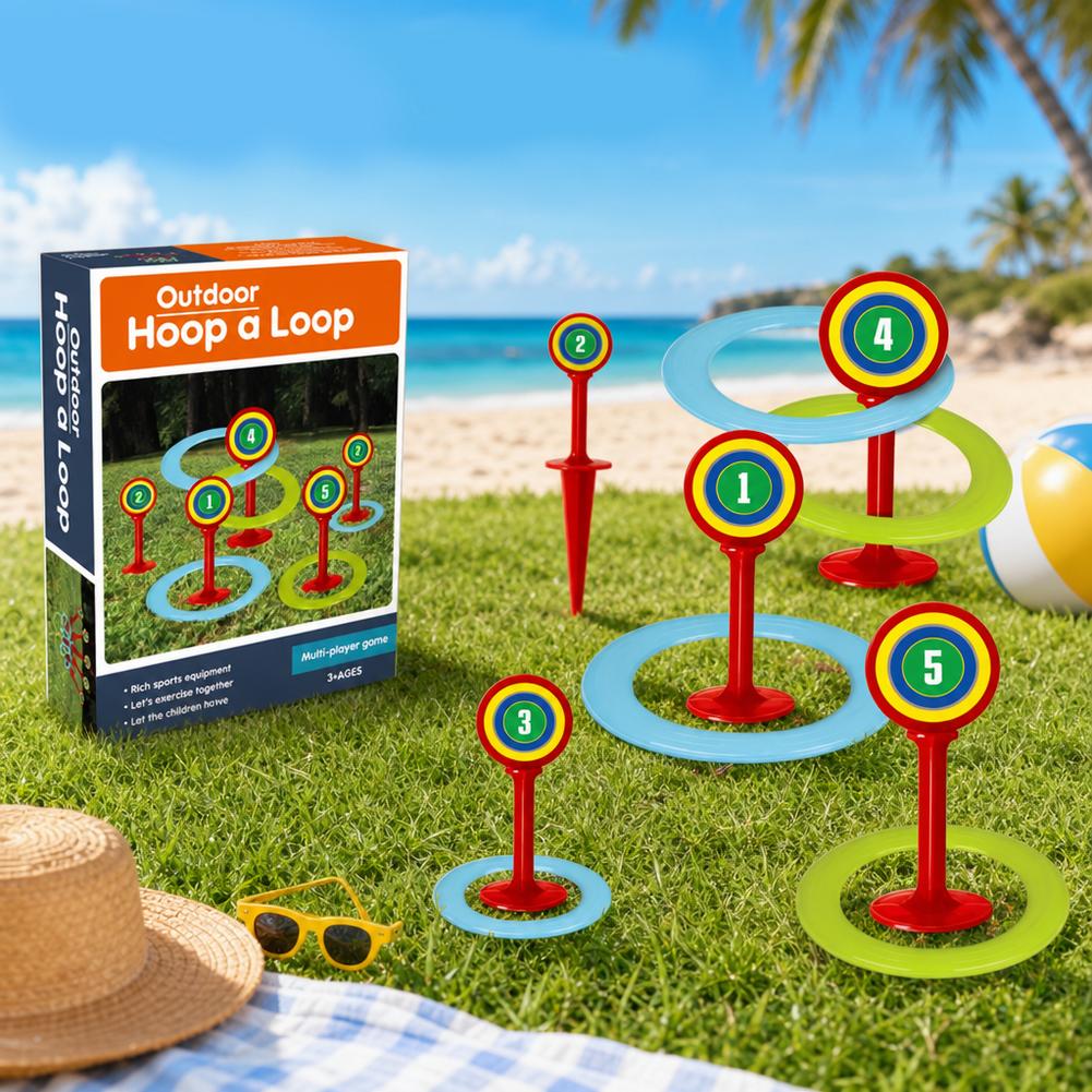 Kids Plastic Ring Toss Game Se - Kids Yard Toys บทวิจารณ์และราคา