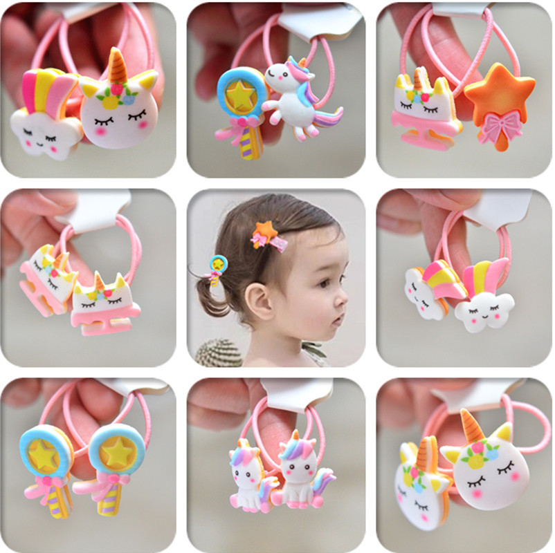 2PCS Cartoon Cute Rainbow Whit - Kids Toys Horse บทวิจารณ์และราคา