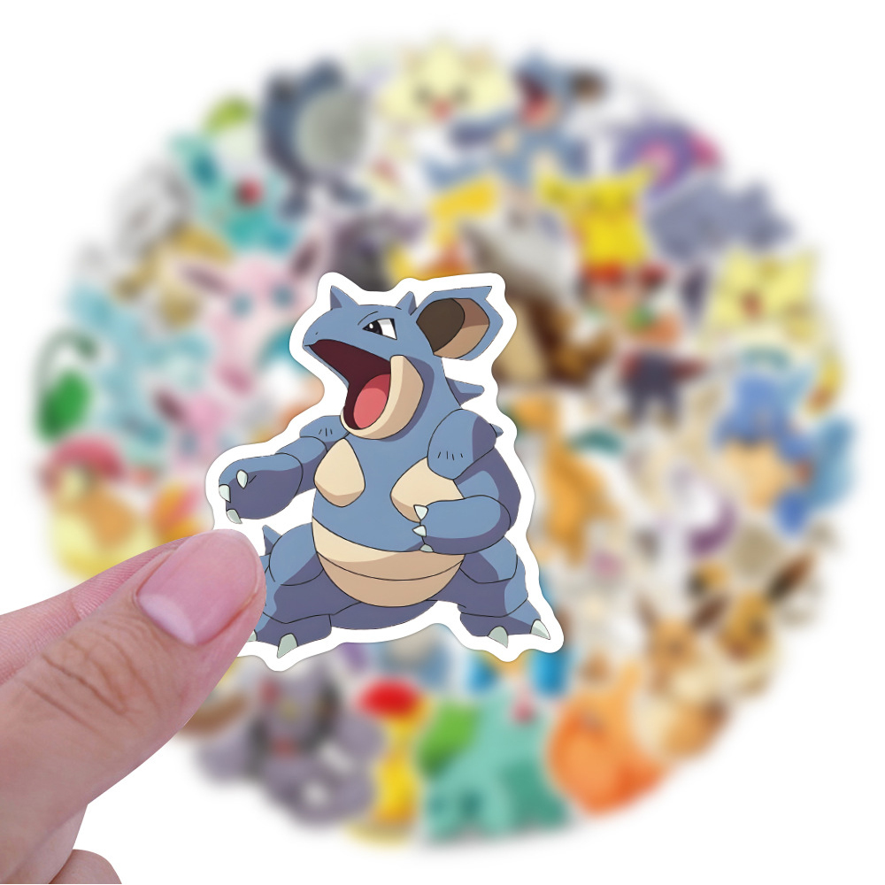 50/60pcs Cute Cartoon Anime Po - Kids Toys Laptop บทวิจารณ์และราคา