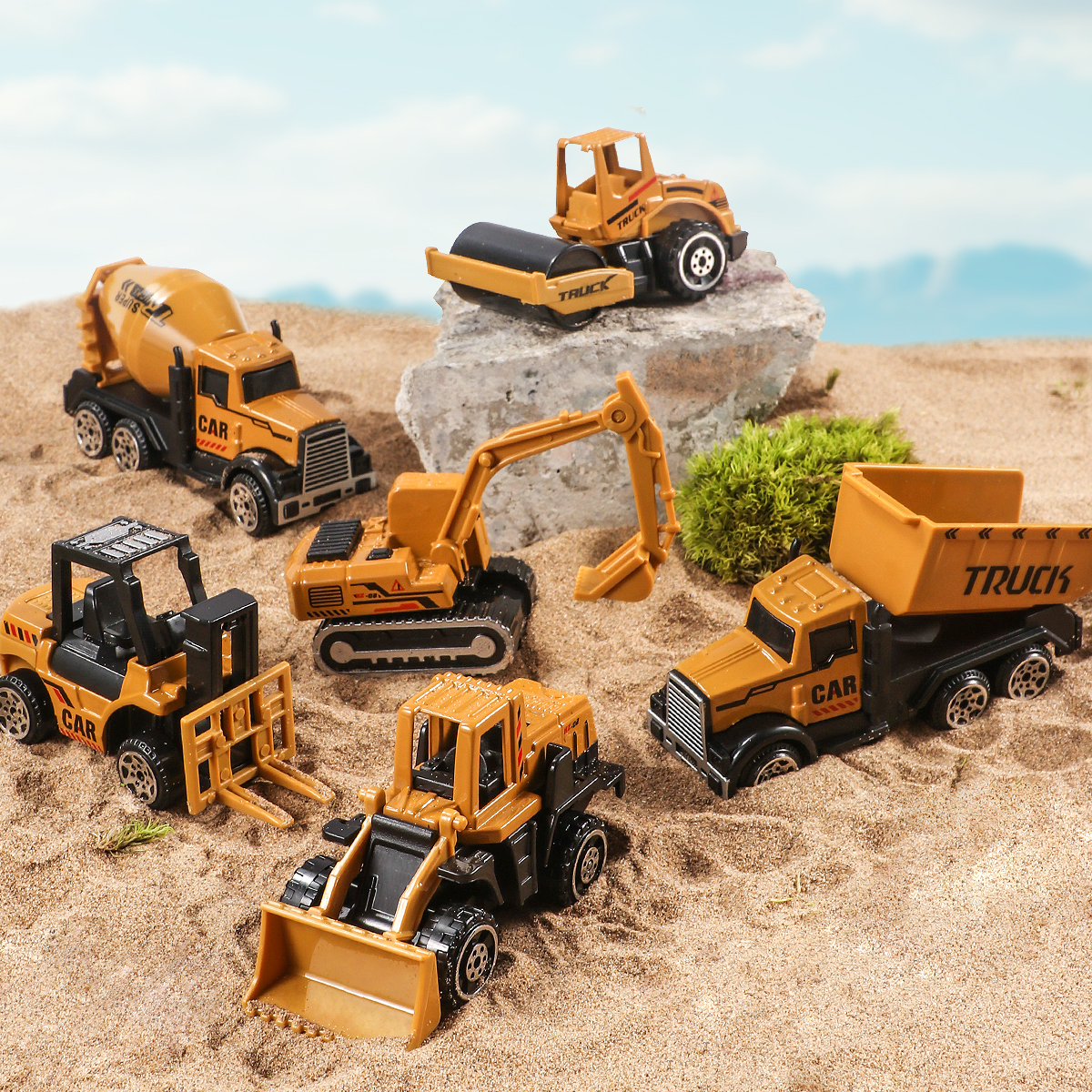6pcs/set Toys for Boys Alloy E - Kids Toys Jcb บทวิจารณ์และราคา