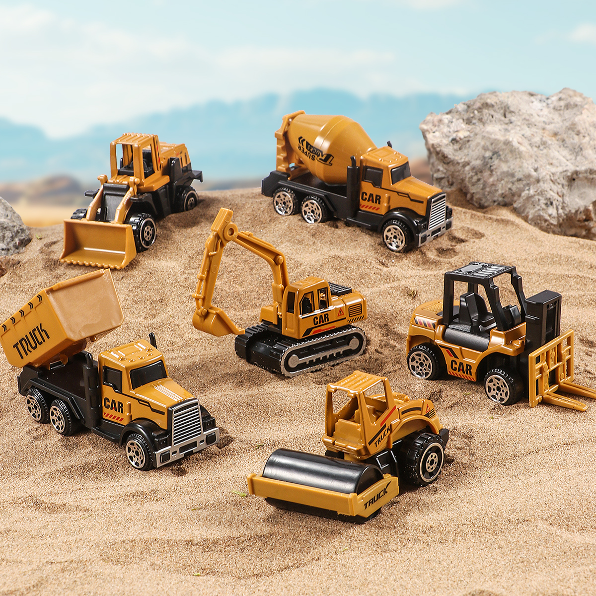 6pcs/set Toys for Boys Alloy E - Kids Toys Jcb บทวิจารณ์และราคา