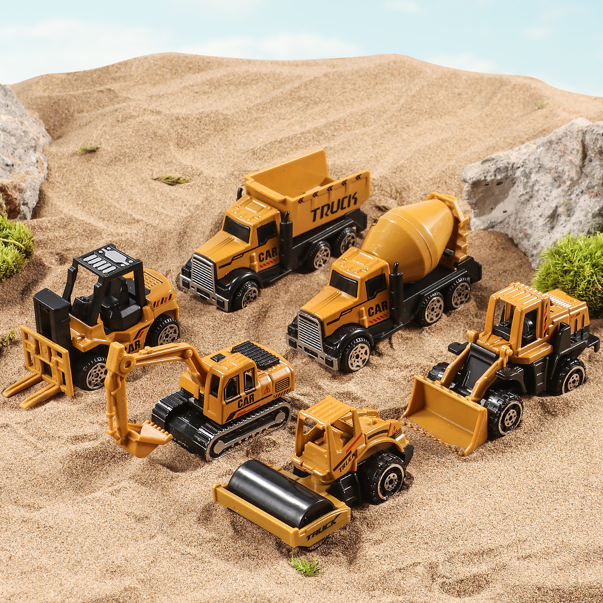 6pcs/set Toys for Boys Alloy E - Kids Toys Jcb บทวิจารณ์และราคา
